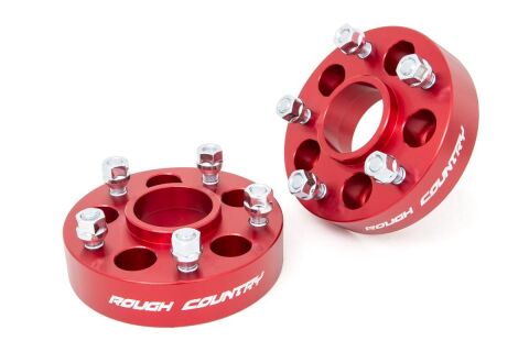 5x4.5 to 5x5 Adapters (Pair | Red)