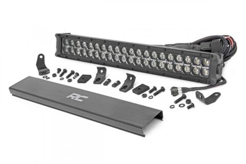 20-inch Cree LED Light Bar - (Dual Row | Black Series w/ Cool White DRL)