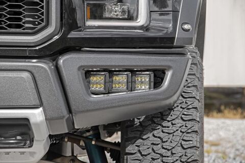 Ford Triple LED Fog Light Kit | Black Series (17-20 F-150 Raptor)