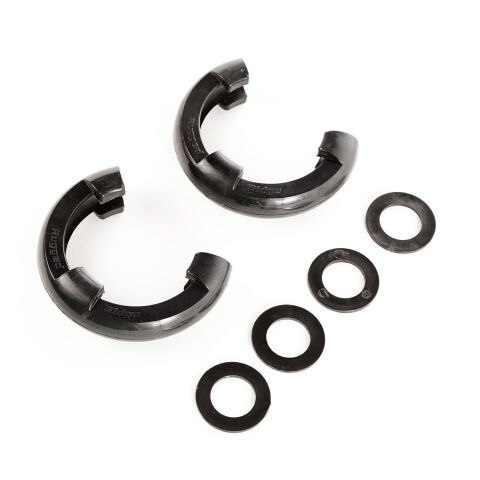 D-Ring Shackle Isolator Kit, Black Pair, 3/4 inch