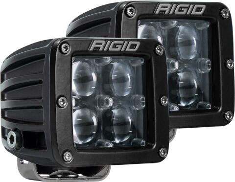 D-Series PRO LED Light, Hyperspot Optic, Surface Mount, Black Housing, Pair