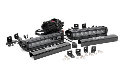 Ford 8in LED Grille Kit | Black Series (17-19 F-250 Lariat)