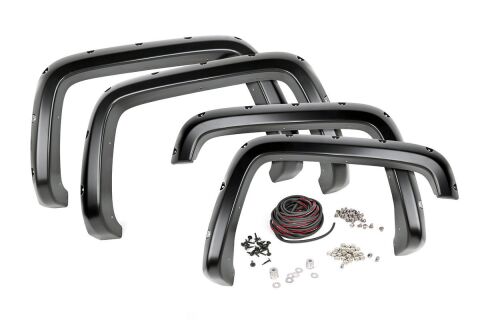 Chevrolet Pocket Fender Flares | Rivets (16-18 Silverado 1500) (5.5-foot Bed Models) Paint GAN