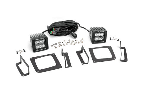 GMC 2-inch Cree LED Fog Light Kit (Black Series | 14-15 Sierra 1500)