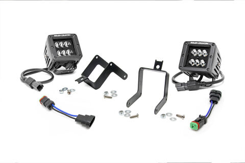 Ford 2-inch Cree LED Fog Light Kit (Black Series | 11-16 F-250/350)